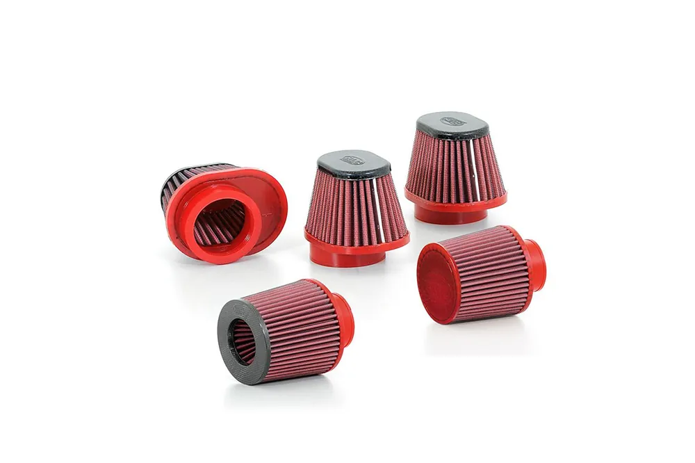 Achat Immédiat BMC Sportluftfilter Konisch, 50 mm Durchmesser, 66 mm Länge, Kunstoffkappe
