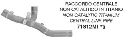 ARROW Racing-Kat-Ersatzrohr Titan für Ducati Multisrada V2, V2S, 2025- Must-Have