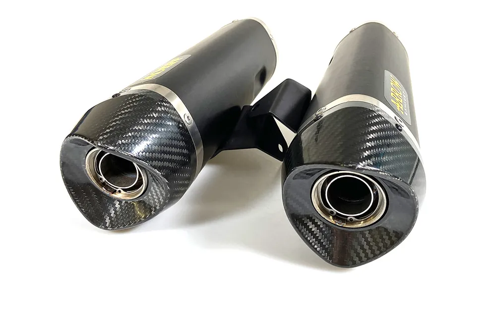 ARROW Auspuff DARK THUNDER für Aprilia Dorsoduro SMV750 2009-2017 / Dorsoduro 900 2017-2019 Haute Qualité