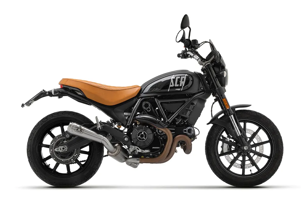Offre Du Jour ARROW Auspuffanlage PRO RACE Edelstahl für Ducati Scrambler 800 Modelljahr 2021-