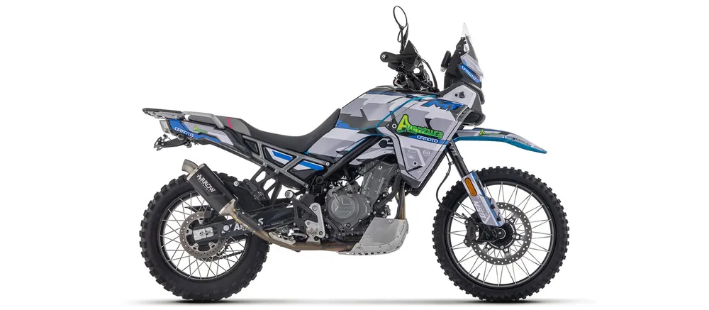 ARROW Auspuff INDY RACE EVO DARK Aluminium schwarz für CF Moto 450MT Modelljahr 2024- Seulement Aujourd'hui