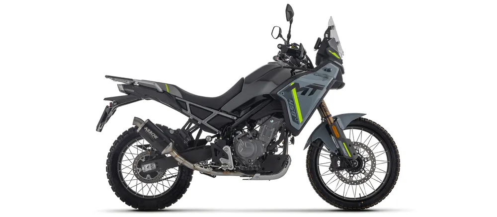 ARROW Auspuff INDY RACE EVO DARK Aluminium schwarz für CF Moto 450MT 2025- Super Prix