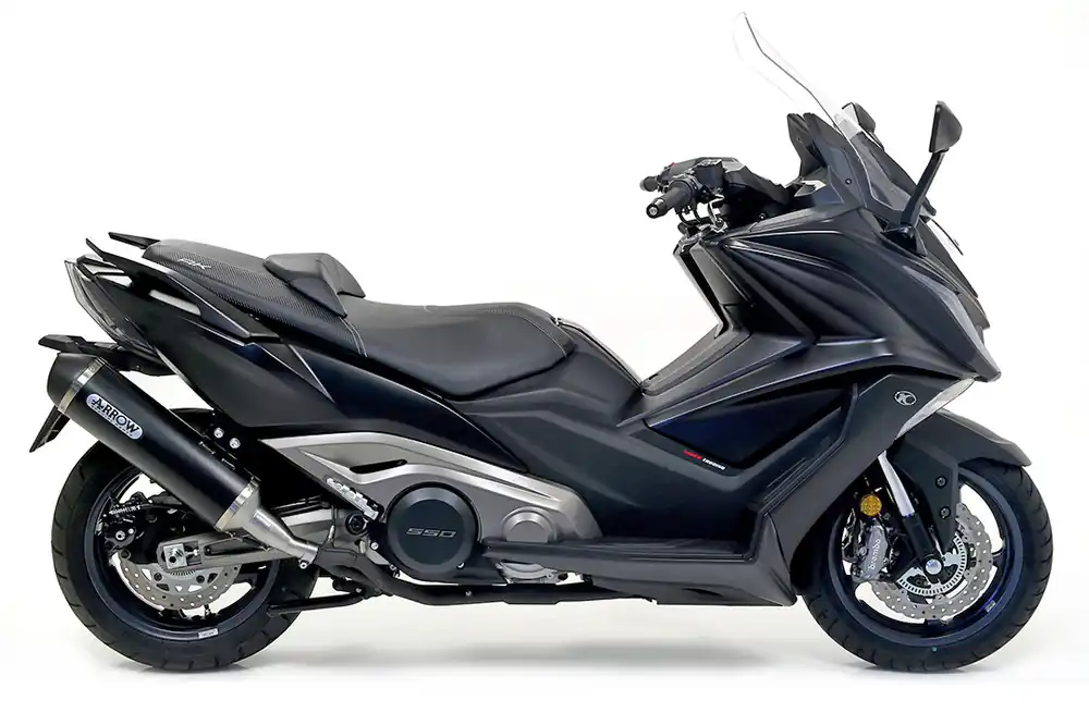 ARROW Auspuff DARK URBAN für Kymco AK550 2017-, Aluminium schwarz Nouveauté