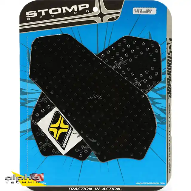Marque Stompgrip schwarz, Volcano, für Suzuki GSXR600, 750, 2011-2025
