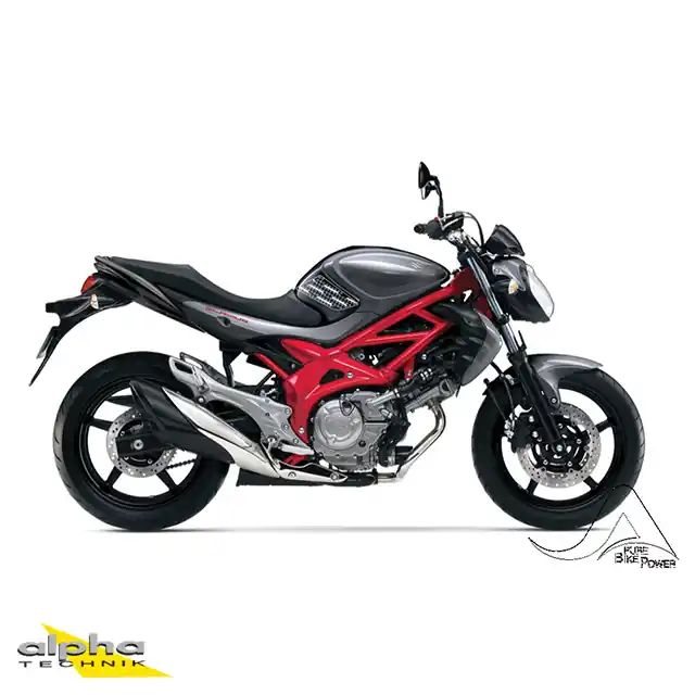 Satisfait Ou Remboursé Stompgrip schwarz, Volcano, für Suzuki SFV650 Gladius, 2009-2015
