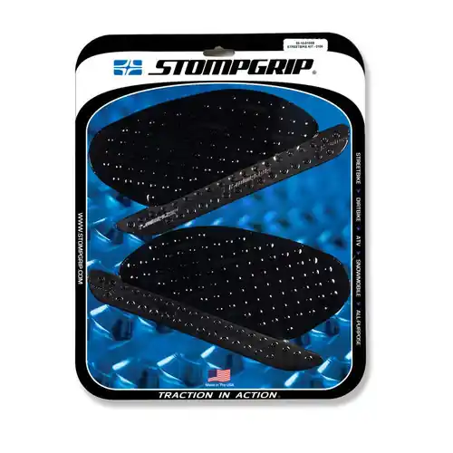 Soldes Stompgrip schwarz, Volcano, für Kawasaki, Ninja 650, Z650, 2017-2025, Z400, 2019-2025