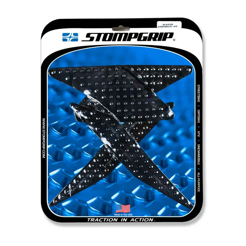 Stompgrip schwarz, Volcano, für Kawasaki Z125, 2018-2020 Populaire
