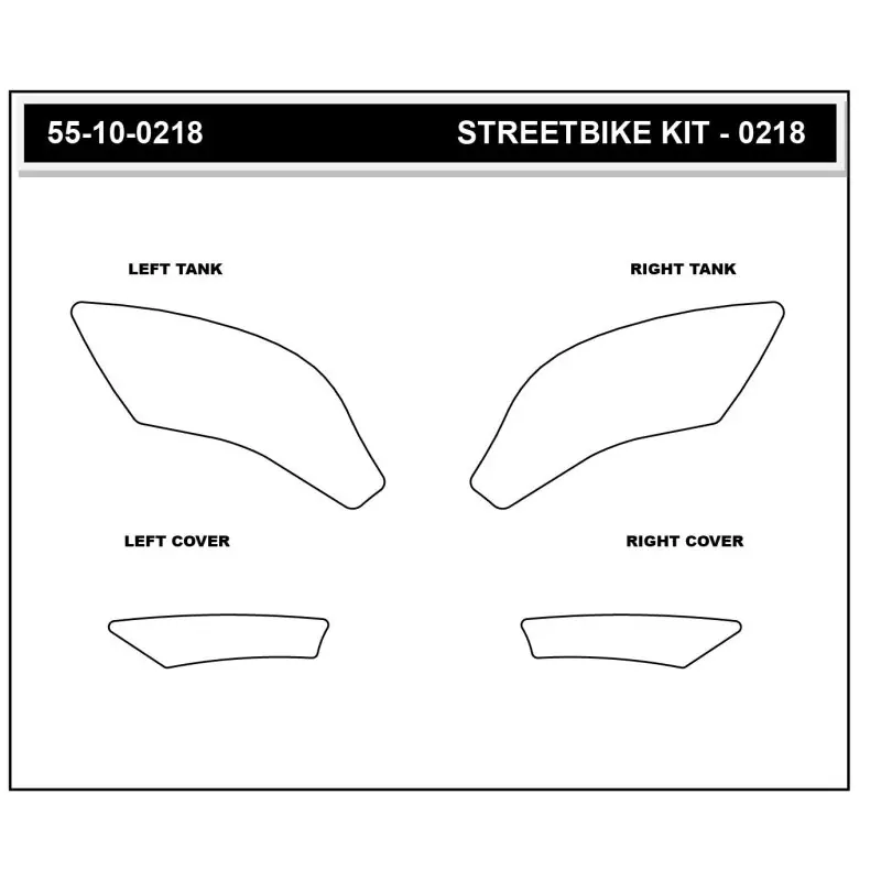 Authentique Stompgrip Tank Pad schwarz, Volcano, für Yamaha, YZF-R9, 2025