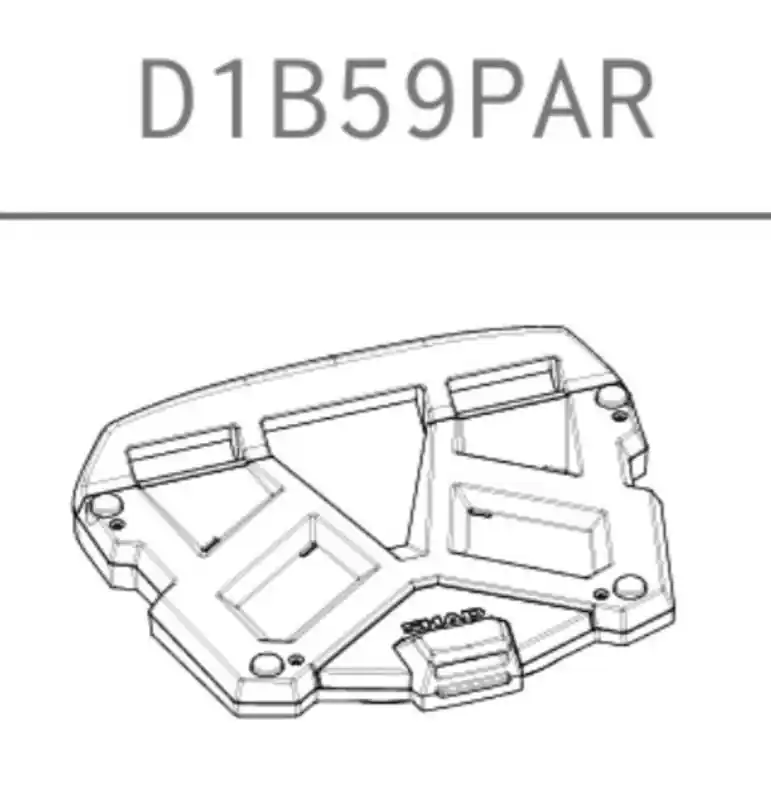 Offre Du Jour SHAD Universal-Montageplatte SH48/SH49/SH50/SH58X/SH59X