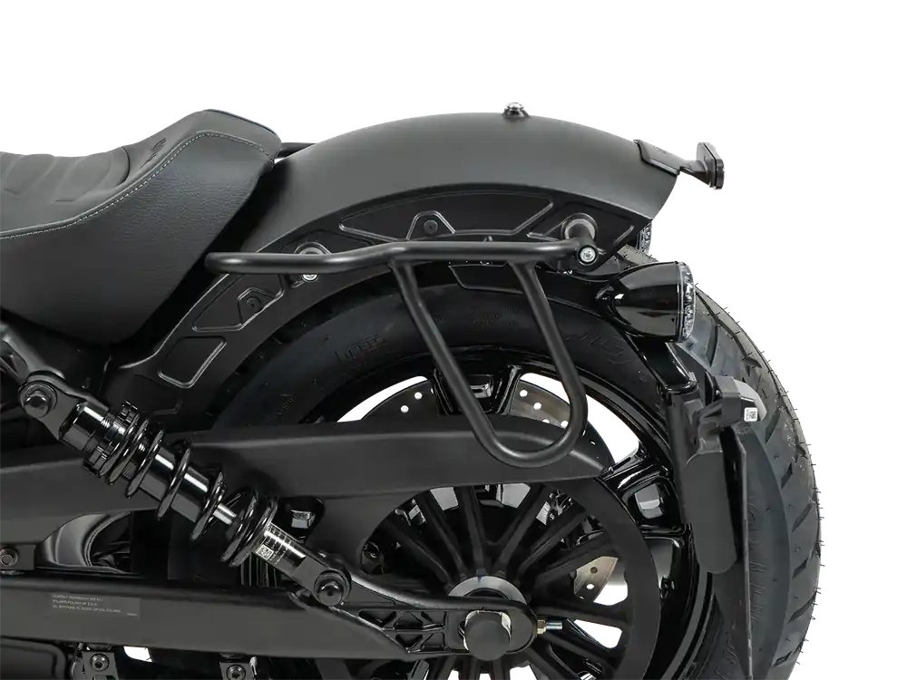 Acheter Direct Porte-sac en cuir Cutout noir pour Indian Sport Scout 1250 (25-) Hepco & Becker