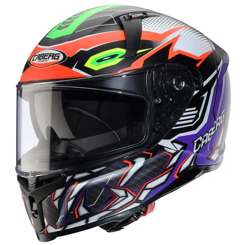 Caberg casque Avalon X Gurkha noir mat/orange-vert violet XS Prix Choc